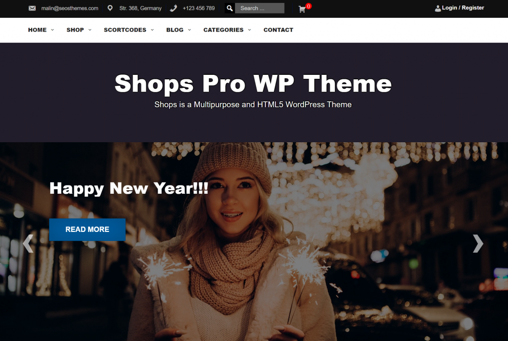 Thème WordPress Shops