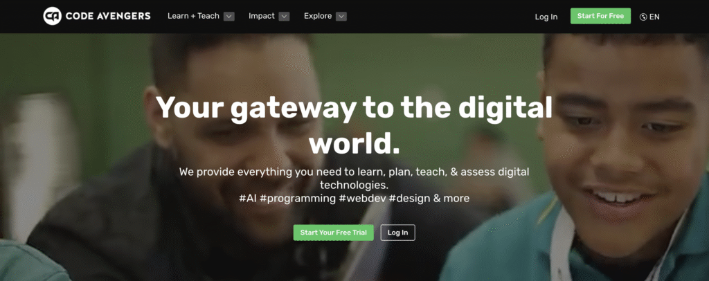 Code Avengers website homepage