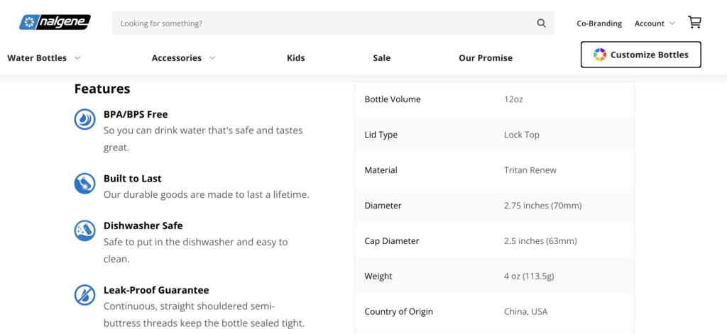 An example of custom fields implementation in an ecommerce website
