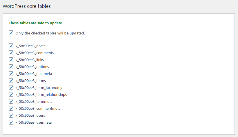 Updating URLs on databases
