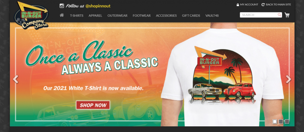 The In-N-Out Burger merchandise store