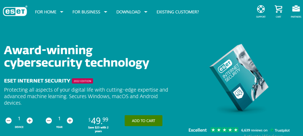 ESET security software