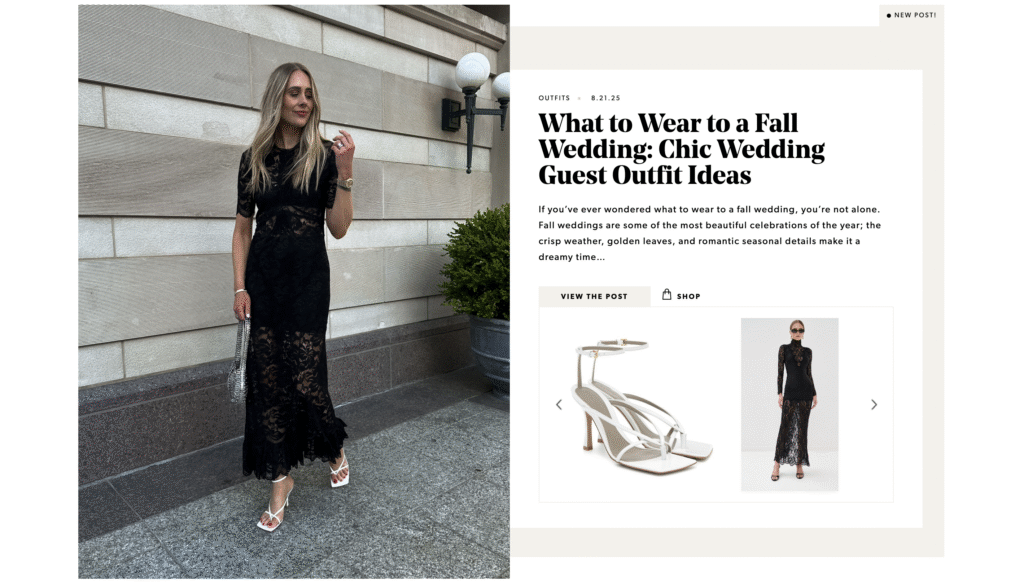 The Fashion Jackson blog homepage section