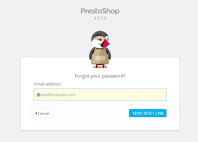 How to reset login link using the registered email