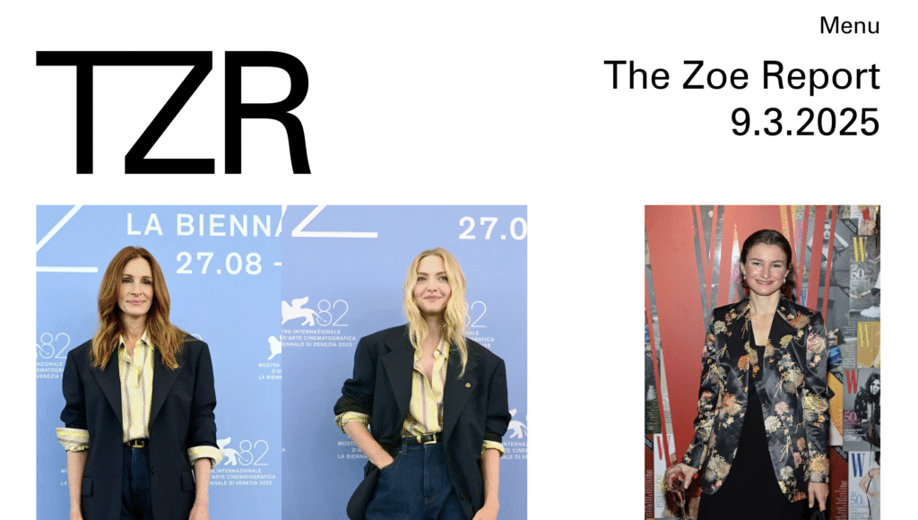 The Zoe Report blog homepage