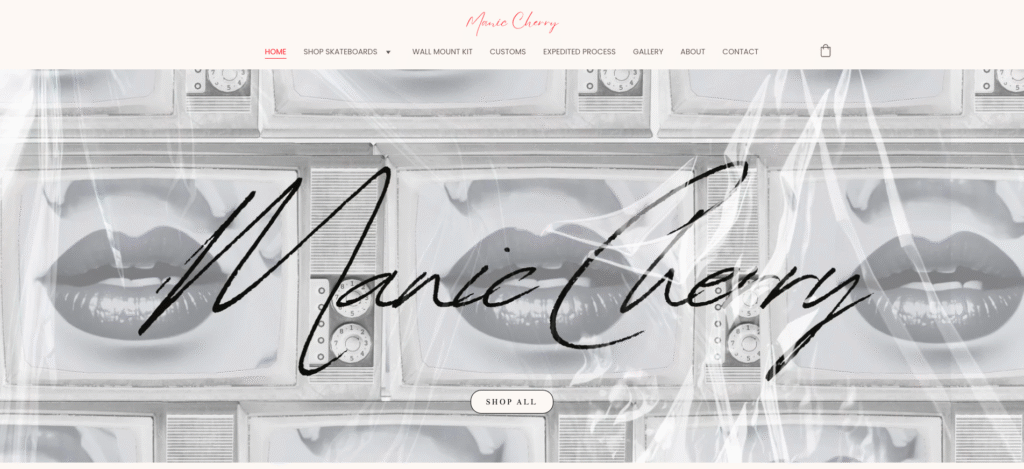 Manic Cherry homepage
