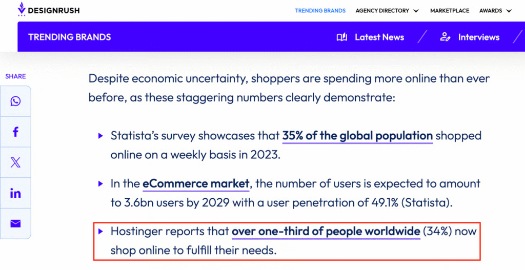 hostinger-tutorials-stat-citation Hostinger Tutorials' stat cited by another website