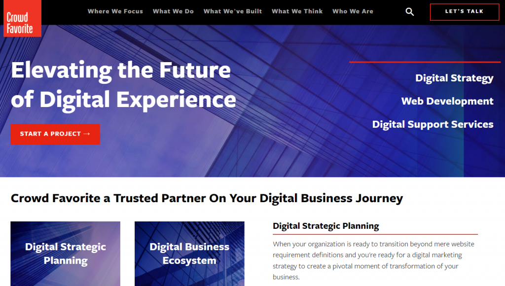 Crowd Favorite's homepage