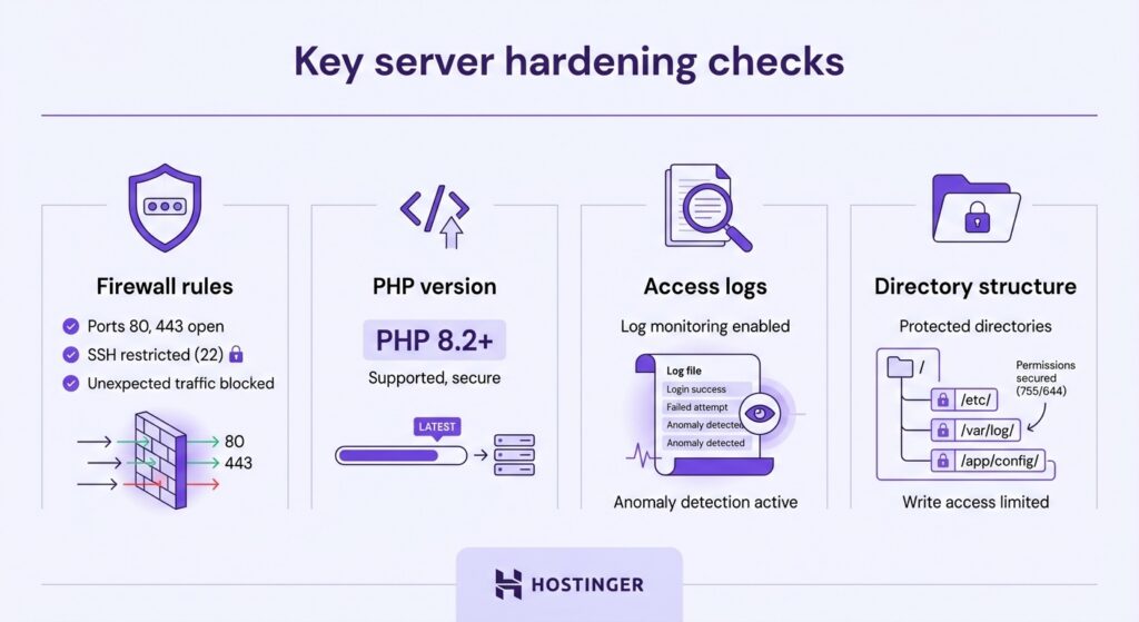 Key server hardening checks