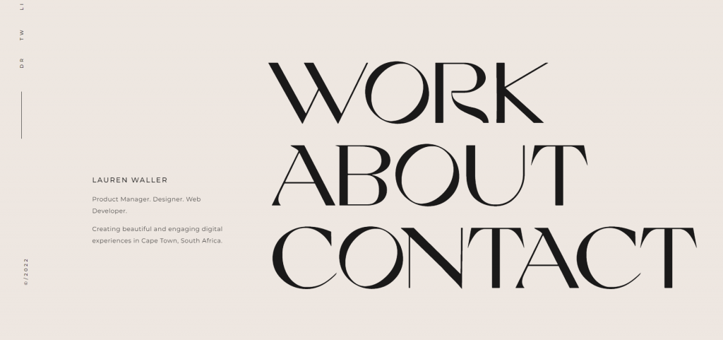 Lauren Waller's web developer portfolio