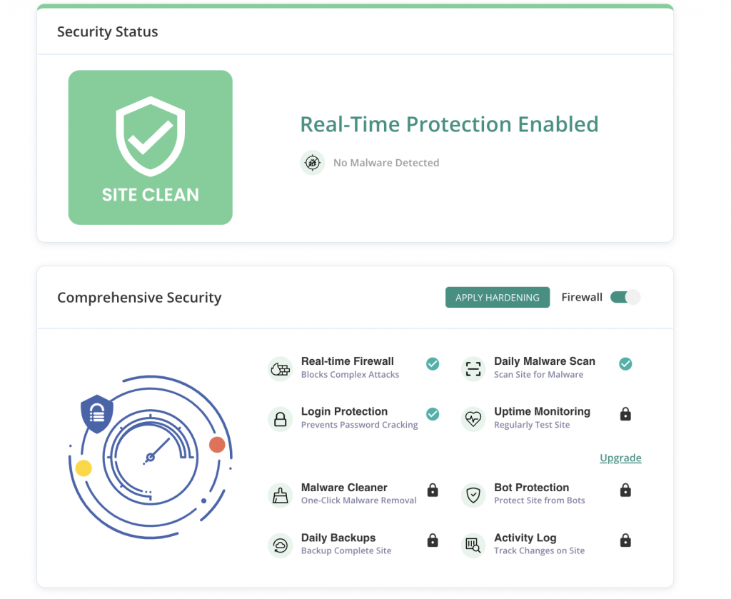 MalCare WordPress security plugin dashboard