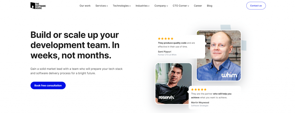 The Software House's website