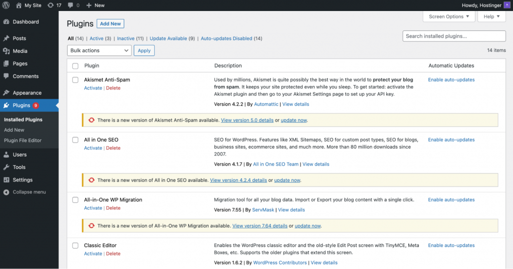 Automatic updates for plugins and themes on WordPress