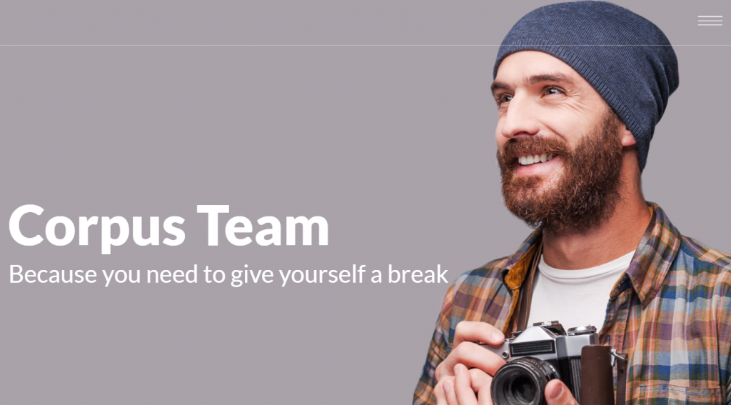Corpus is a great solution for portfolio and creative business websites