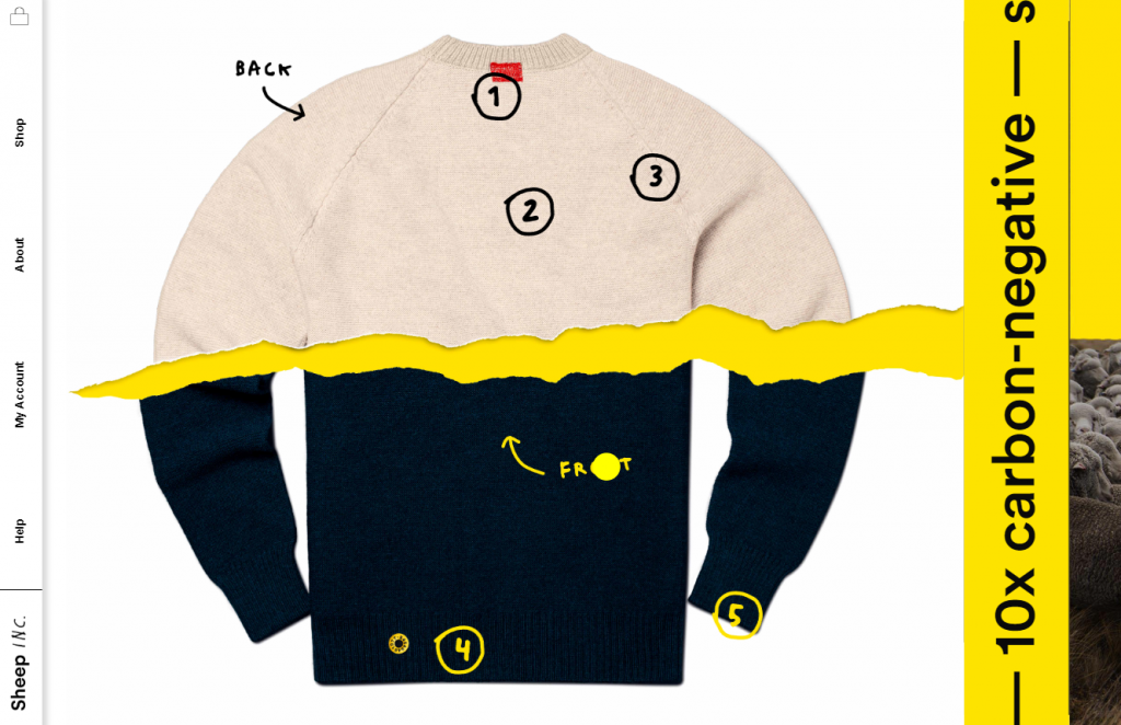 A glance of Sheep Inc. custom website by The Bureau of Small Projects
