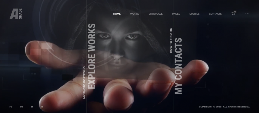 Thème WordPress Ashade pour photographe