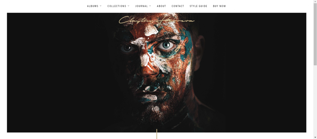 Thème WordPress Clayton pour photographe