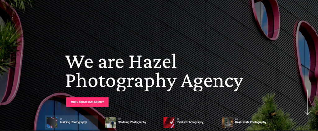 Thème WordPress Hazel pour photographe