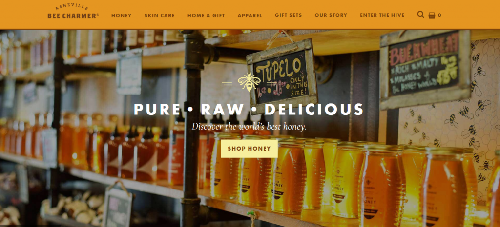 Asheville Bee Charmer website homepage