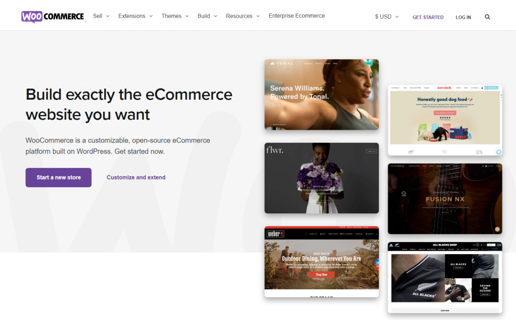 WooCommerce homepage