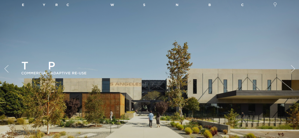 Page d'accueil du site web EYRC