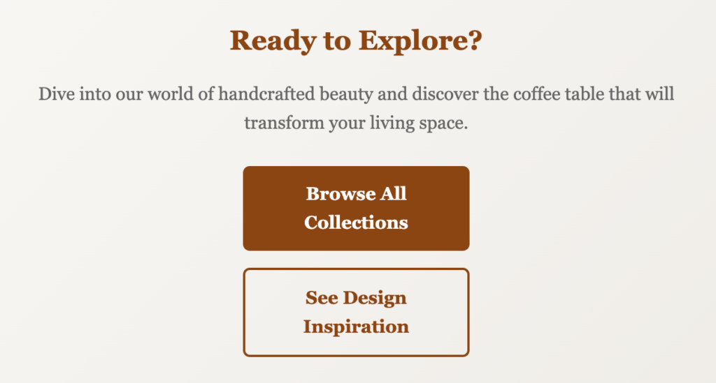Examples of CTAs built with Hostinger Reach