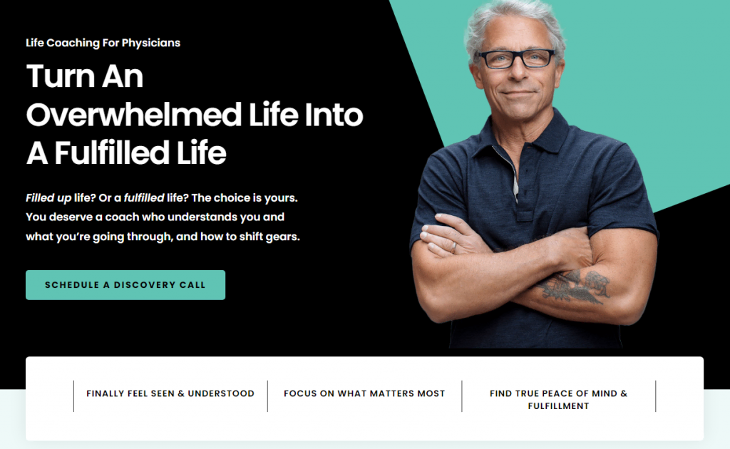 Le site web de la marque The Michael Maddaus StoryBrand