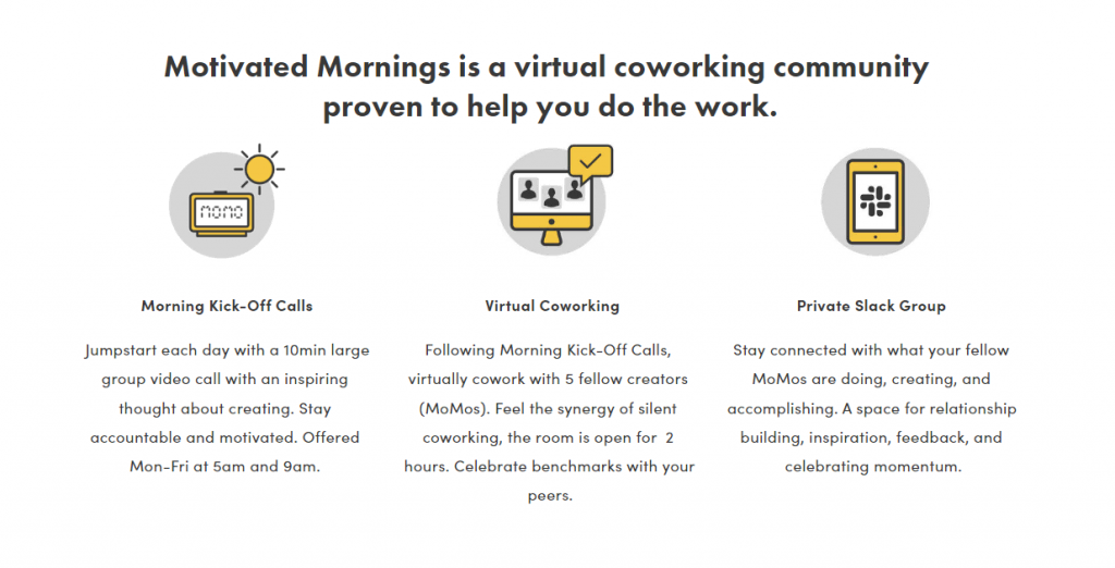 Les Motivated Mornings présentent leurs principaux avantages