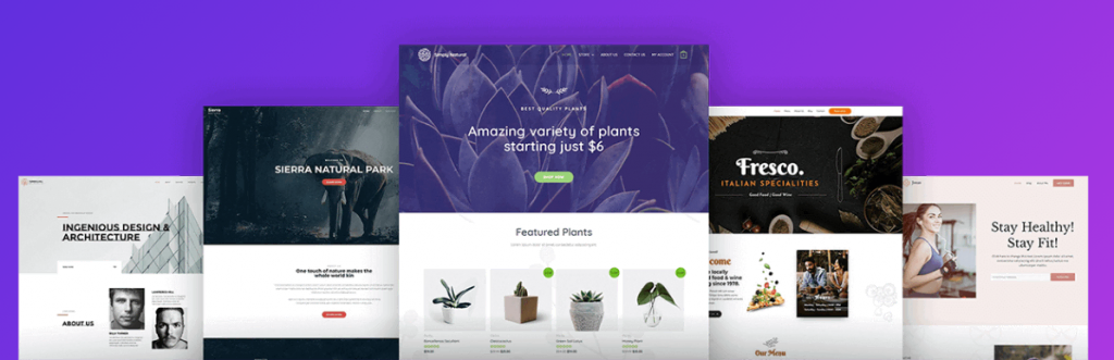 En-tête du site web d'Astra