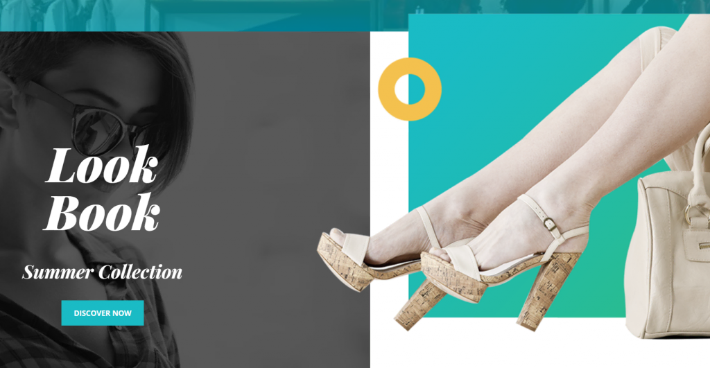 Le site démo du thème Float montrant une section de look book.