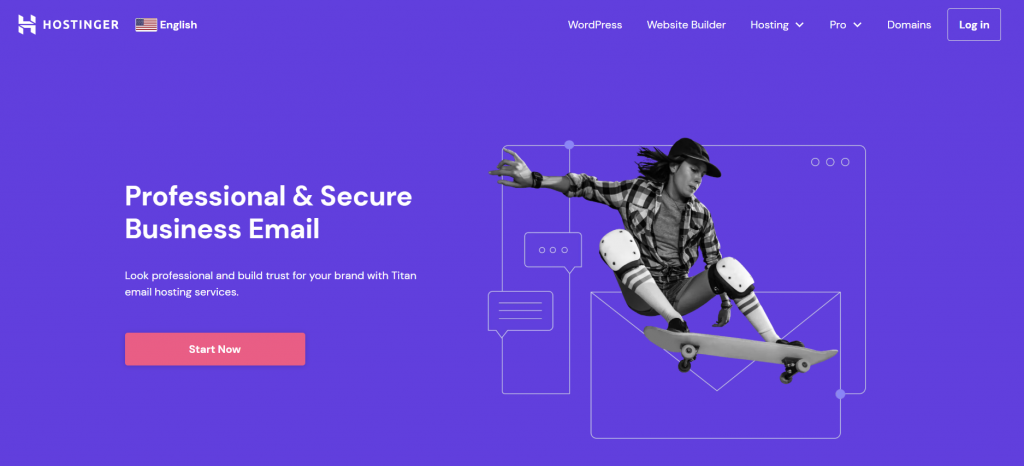 Hostinger's Business Email landing page