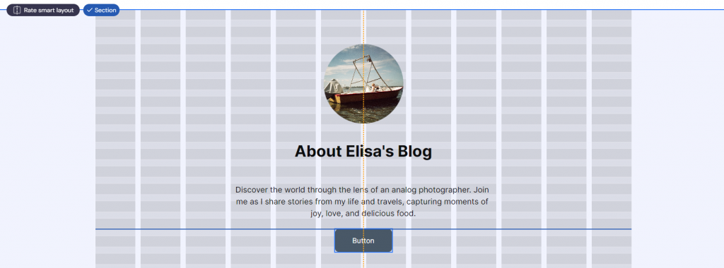 The Smart Layout feature on Hostinger Website Builder.