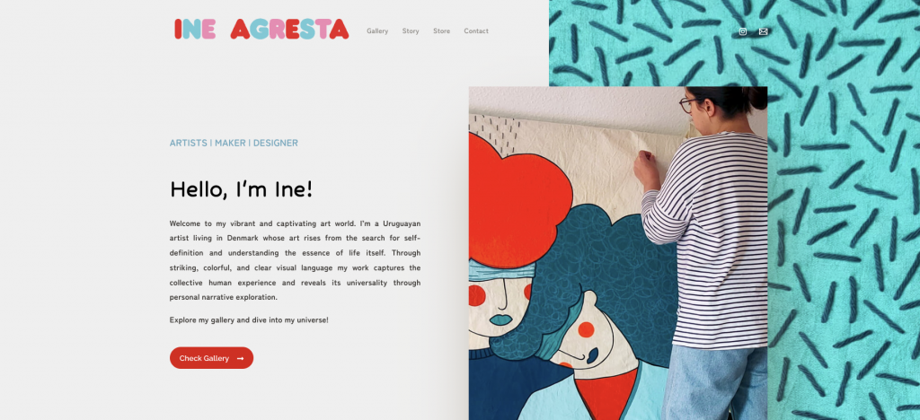 Ine Agresta homepage