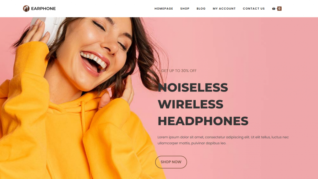 Le site de démonstration du thème OceanWP