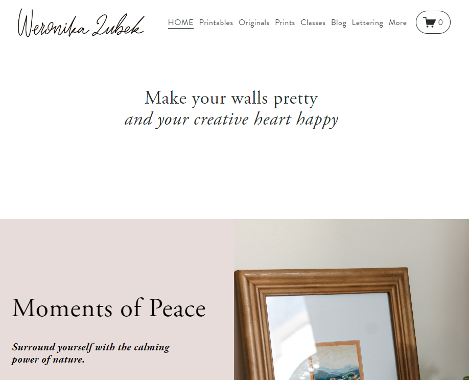 exemples-de-sites-de-professeurs Page d'accueil du site web du professeur Weronika Zubek