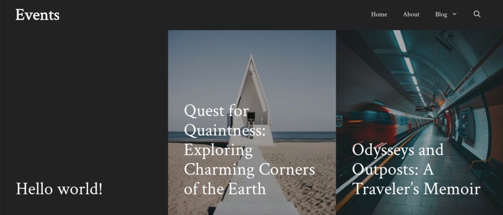 GeneratePress demo site