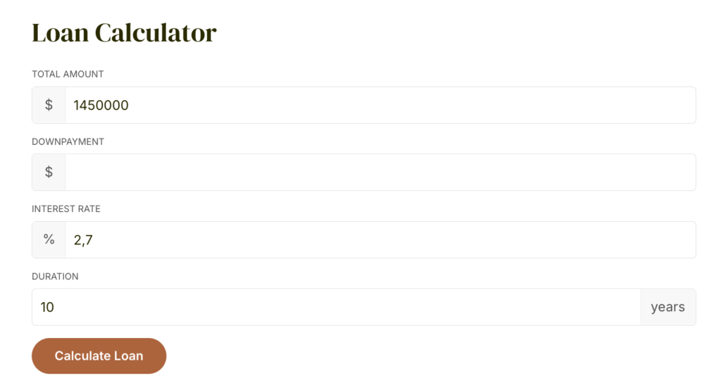 Property Settings tab in Oikia