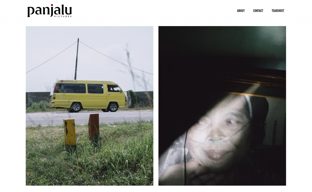 Page d'accueil du site Panjalu Pictures