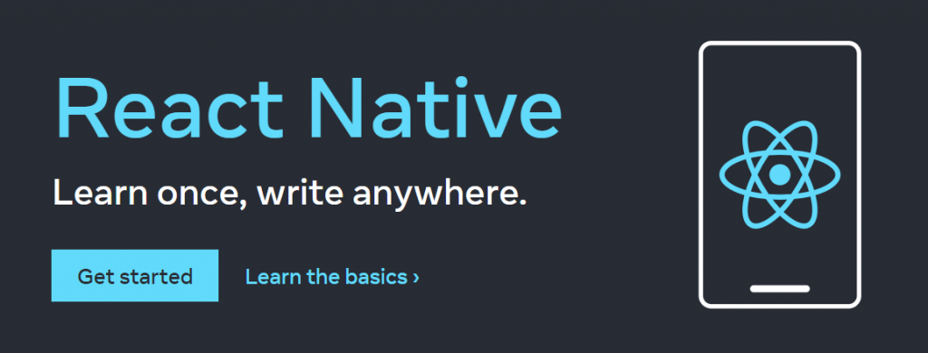 React Native logo and banner