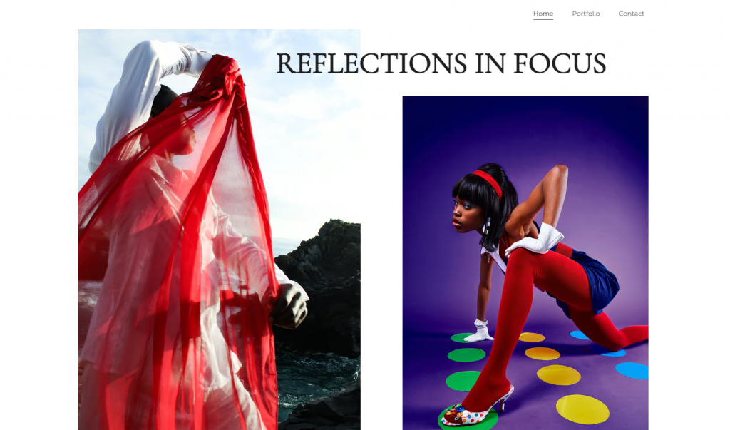 Page d'accueil de Reflections In Focus