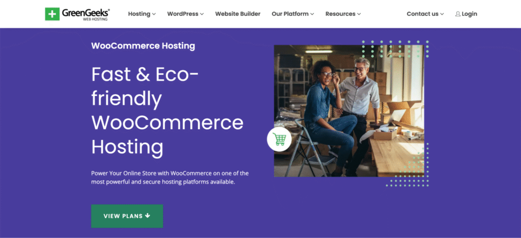 GreenGeeks landing page