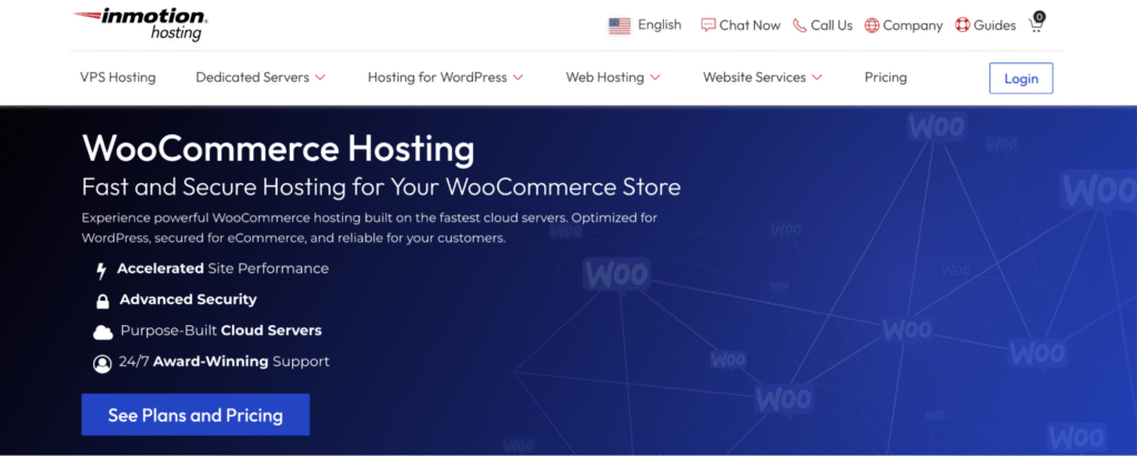 InMotion landing page