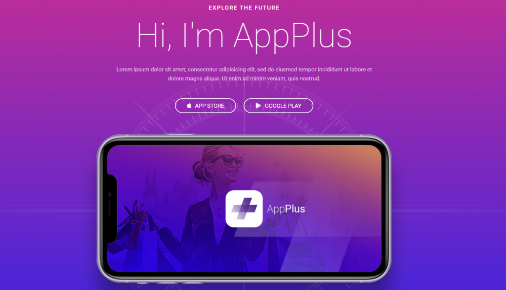 The demo page of Astra's one-page starter template