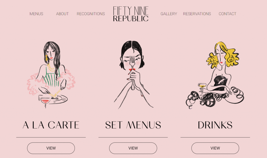 Fifty Nine Republic's homepage