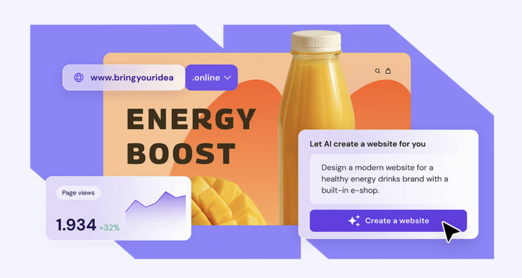 Hostinger AI vector illustration