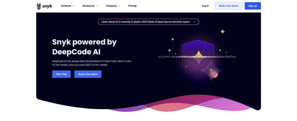DeepCode landing page