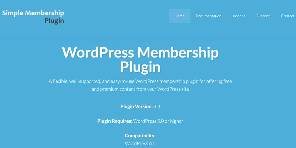 a free WordPress membership plugin