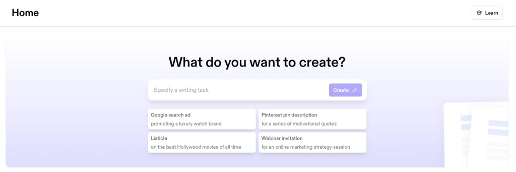 Jasper user dashboard