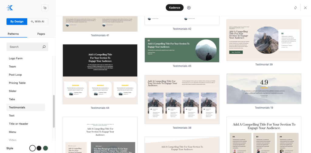 Kadence Design Library