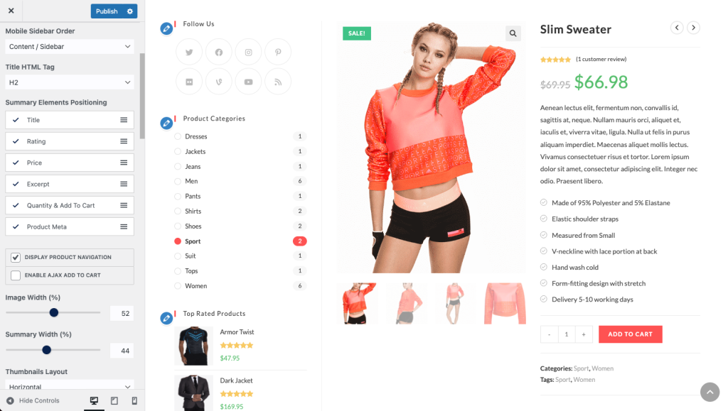 Customizing OceanWP WordPress theme in Customizer